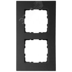 Рамка 2-постовая, алюминий Black Рамка 2-постовая, алюминий Black