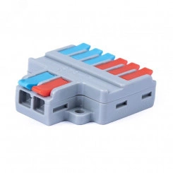 Клемма соединительная универсальная проходная 2-6 полюса с рычагом 0.08-6.0 (1шт) Клемма соединительная универсальная проходная 2-6 полюса с рычагом 0.08-6.0 (1шт)