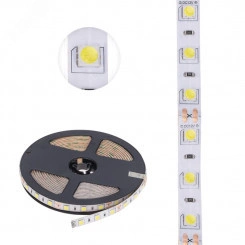 Лента LED 5 м 12 В 5050 6500 К IP65 60 LED/м для БП с клеммами LAMPER