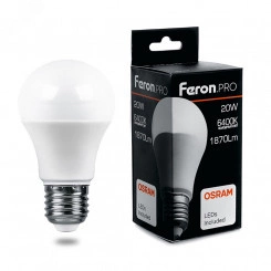 Лампа светодиодная LED 20вт Е27 дневной Feron.PRO Лампа светодиодная LED 20вт Е27 дневной Feron.PRO