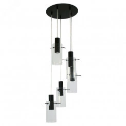 Светильник Лорд 251 черн. (Плафон 9003) НСБ 01-5х60-136 Е27 ИМ подвесной Светильник Лорд 251 черн. (Плафон 9003) НСБ 01-5х60-136 Е27 ИМ подвесной