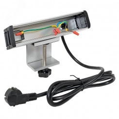 Встраиваемый настольный розеточный блок для крепления к столу, 10 модулей, C-Line Встраиваемый настольный розеточный блок для крепления к столу, 10 модулей, C-Line