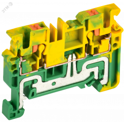 Колодка клеммная CP-PEN земля 2,5мм2 желто-зеленая IEK