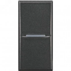 Axolute. Выключатель аксиальный одноклавишный 10А 250В. Винтовые клеммы. 1 модуль. Цвет Антрацит Axolute. Выключатель аксиальный одноклавишный 10А 250В. Винтовые клеммы. 1 модуль. Цвет Антрацит