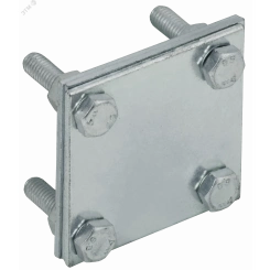 Зажим крестообразный с разделителем полоса-полоса 40мм оцинкованная сталь HDZ IEK