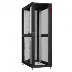 Шкаф серверный 42U 600х1070 передняя дверь: одностворчатая перфорированная IP20. задняя дверь: двустворчатая перфорированная IP20. боковые панели: без. цвет: черный RAL9005 