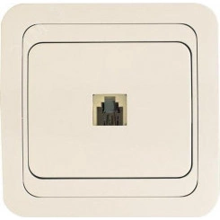 Mimoza Розетка TF евро бежевая