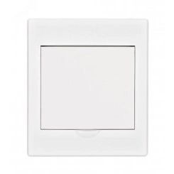 Корпус пластиковый навесной белая дверь 1 ряд 4 мод. IP41 ЩРН-П