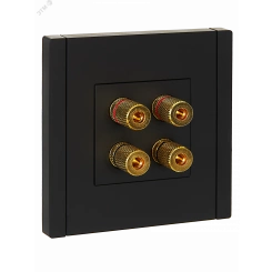 FORTE&PIANO Аудиорозетка 4-местная FP139 черный IEK