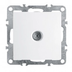 Розетка телевизионная (механизм), 75 Ом, 5-862МГц, Эрна, белый, Stekker Розетка телевизионная (механизм), 75 Ом, 5-862МГц, Эрна, белый, Stekker