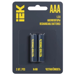Аккумулятор GREEN Ni-MH AAA 1100мАч (2шт/блистер) IEK