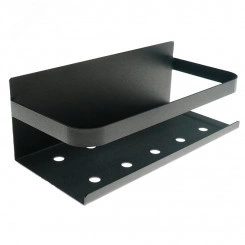 Кухонный органайзер, настенный, монтаж без сверления, черный, Кухонный органайзер, настенный, монтаж без сверления, черный,