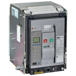 Воздушный автоматический выключатель переменного тока ВА77 выдвижного исполнения 3 полюса типоразмер A 65кА 800А EA с набором аксессуаров: мотор привод катушка включения катушка отключения MASTER IEK
