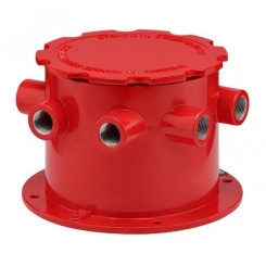 Коробка коммутационная взрывозащищенная            ККВ-07е-Ex-А-Р2 -СО (корпус красный), 6          выводов, без кабельных вводов