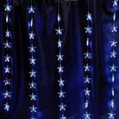 Гирлянда занавес Звездочки LED 5000К 2x1м Гирлянда занавес Звездочки LED 5000К 2x1м