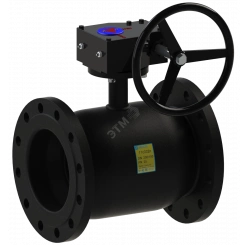 Кран шаровой фланцевый стандартнопроходной DN 300 PN 25 с редуктором тип 11с332п Кран шаровой фланцевый стандартнопроходной DN 300 PN 25 с редуктором тип 11с332п