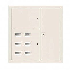 Щит этажный 6 кв. RAL9001 (1000х950х150) EKF Basic