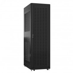 Шкаф серверный 42U 800х1000 передняя дверь: протект IP41. задняя дверь: двустворчатая перфорированная IP20. боковые панели: перфорированные. цвет: черный RAL9005 