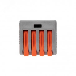 Клемма универсальная СМК 222-414, 4-проводная серая 0,08-2,5/4 мм, 50 шт/уп REXANT Клемма универсальная СМК 222-414, 4-проводная серая 0,08-2,5/4 мм, 50 шт/уп REXANT