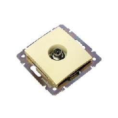 VALENA Розетка телевизионная TV звезда 1.5дБ в рамку алюминий индивидуальная упаковка VALENA Розетка телевизионная TV звезда 1.5дБ в рамку алюминий индивидуальная упаковка