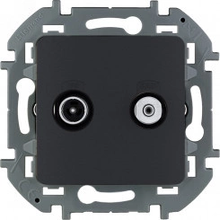 Розетка TV/SAT звезда INSPIRIA антрацит Розетка TV/SAT звезда INSPIRIA антрацит