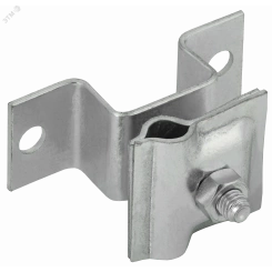 Держатель-зажим соединительный проводника круглого 6-10мм опорный L=30-40мм оцинкованная сталь IEK Держатель-зажим соединительный проводника круглого 6-10мм опорный L=30-40мм оцинкованная сталь IEK