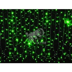 Электрогирлянда Занавес LDCL368-G-E 150x150 368L LED. зеленый