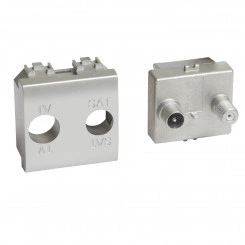 Livinglight. Розетка TV-SAT для схемы ''Звезда''. Экранированная. 2 модуля. Поставляется в комплекте с лицевыми панелями цветов ''Белый'', ''Алюминий'', ''Антрацит''.