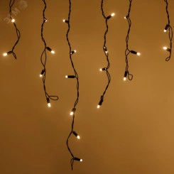 Гирлянда ARD-ICICLE-CLASSIC-5000x500-BLACK-160LED-FLASH Warm (230V, 10W, IP65) (Ardecoled, -)