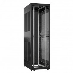 Шкаф серверный 52U 800х1200 передняя дверь: без. задняя дверь: одностворчатая перфорированная IP20. боковые панели: перфорированные. цвет: черный RAL9005 