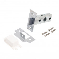 Защёлка АЛЛЮР АРТ L45-8-P SC матовый хром пластик торц.планка 25мм б/ручек Защёлка АЛЛЮР АРТ L45-8-P SC матовый хром пластик торц.планка 25мм б/ручек