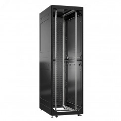 Шкаф серверный 42U 800х1000 передняя дверь: без. задняя дверь: протект IP41. боковые панели: глухой металл. цвет: черный RAL9005 