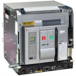 Воздушный автоматический выключатель переменного тока ВА77 выдвижного исполнения 3 полюса типоразмер F 100кА 2000А EA с набором аксессуаров: мотор привод катушка включения катушка отключения MASTER IEK