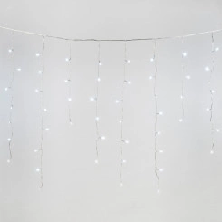 Бахрома светодиодная со статическим свечением 6м Соединяемая 200 светодиодов Провод прозрачный ULD-B6007-200/STK WHITE IP44