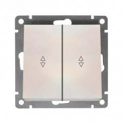 Афина выключатель проходной двухклавишный , с/у, 10А, 220В, механизм жемчуг (еврослот) Афина выключатель проходной двухклавишный , с/у, 10А, 220В, механизм жемчуг (еврослот)