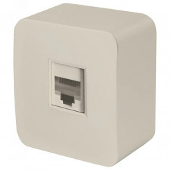 Розетка компьютерная одноместная RJ-45 серия София слоновая кость STEKKER Розетка компьютерная одноместная RJ-45 серия София слоновая кость STEKKER