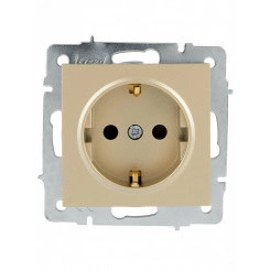 VESNA Розетка с защитой от детей ПБТ золото VESNA Розетка с защитой от детей ПБТ золото