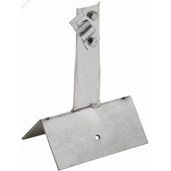 Держатель проводника круглого 6-10мм винтовой для конька широкого h=80мм нержавеющая сталь IEK