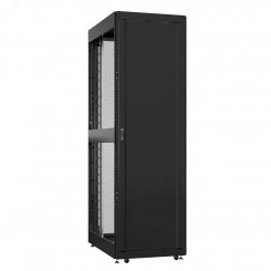 Шкаф серверный 52U 800х1000 передняя дверь: одностворчатая глухой металл IP51. задняя дверь: двустворчатая глухой металл IP51. боковые панели: без. цвет: черный RAL9005 
