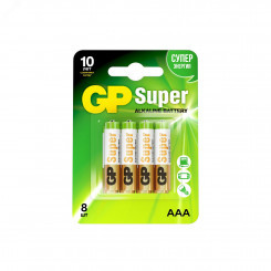 Батарейка алкалиновая GP Super Alkaline 24А АAА - 8 шт. на блистере