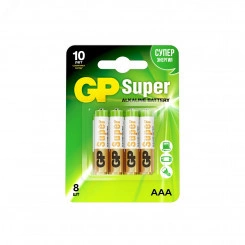 Батарейка алкалиновая GP Super Alkaline 24А АAА - 8 шт. на блистере Батарейка алкалиновая GP Super Alkaline 24А АAА - 8 шт. на блистере