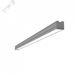 Светильник светодиодный Mercury Pro накладной 67 Вт 3000 К 2002х65х65 мм IP54 RAL7045 серый муар с рассеивателем опал БАП