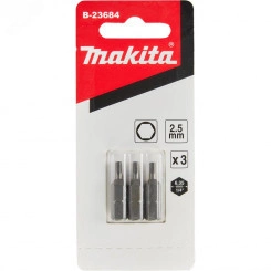 Насадка бита HEX2.5, 25 мм, C-form, 3 шт. Насадка бита HEX2.5, 25 мм, C-form, 3 шт.