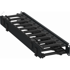 Кабель-органайзер горизонтальный 19 1U черный РФ