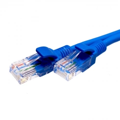 Патч-кордUTP 5e 4x2 26AWG (7x0.16mm) Cu LSZH синий 0,5м Патч-кордUTP 5e 4x2 26AWG (7x0.16mm) Cu LSZH синий 0,5м