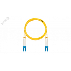 Шнур оптический соединительный SM 9/125 OS2 LC/UPC-LC/UPC двойной LSZH 2мм желтый 5м Шнур оптический соединительный SM 9/125 OS2 LC/UPC-LC/UPC двойной LSZH 2мм желтый 5м
