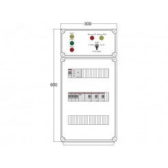 Щит управления электрообогревом DEVIbox HS 3x1700 D316 (в комплекте с терморегулятором и датчиком температуры) Щит управления электрообогревом DEVIbox HS 3x1700 D316 (в комплекте с терморегулятором и датчиком температуры)