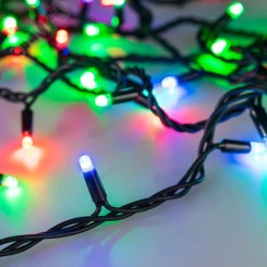 Гирлянда светодиодная декоративная ARD-STRING-PRO-10000-BLACK-100LED-LIVE RGB-DMX (24V, 10W) (ARDCL, IP65)