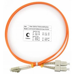 Шнур оптический duplex 1м LC-SC 62,5/125 mm LSZH FOP-62-LC-SC-1m Шнур оптический duplex 1м LC-SC 62,5/125 mm LSZH FOP-62-LC-SC-1m