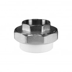 Муфта разъемная 20 х 3/4' ВР полипропиленовая PPR белая Муфта разъемная 20 х 3/4' ВР полипропиленовая PPR белая